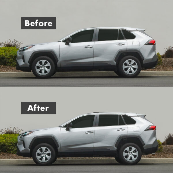 Function and Form RAV4 Leveling Lift Kit Hybrid 2018+ Before and After