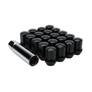 Lug Nuts Black with Lock Key