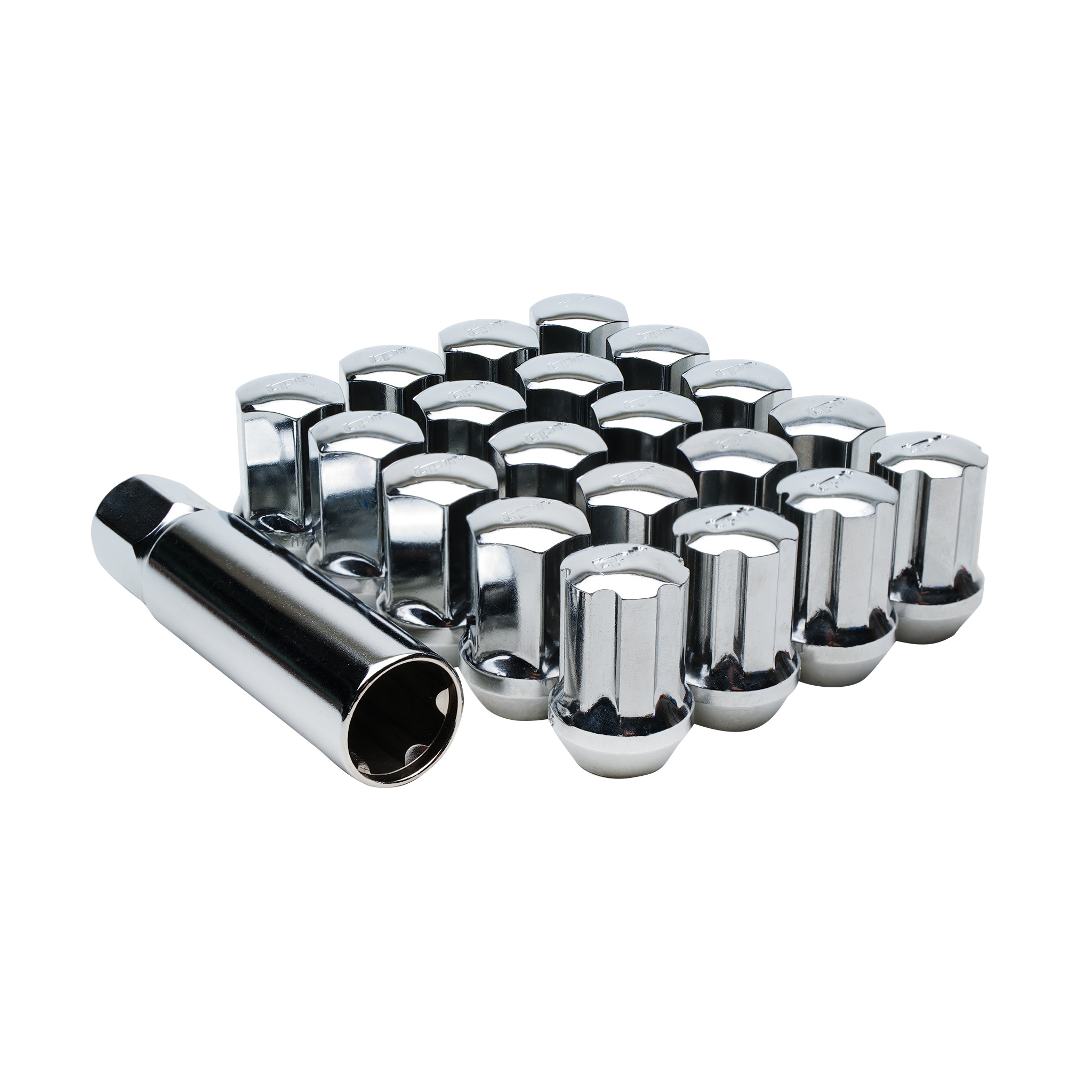 Lug Nuts Chrome with Lock Key